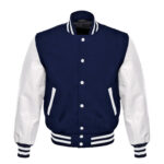 Blue and White Varsity Jacket